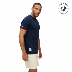 LES ARCS Florent T-Shirt Herre Navy