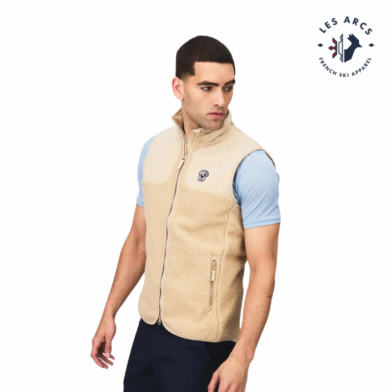 LES ARCS Simon Teddy Vest Mens Sand - Bilde 2