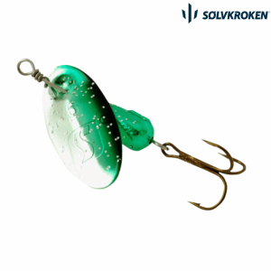 Sølvkroken Spesial spinner 9 gr sølv grønn